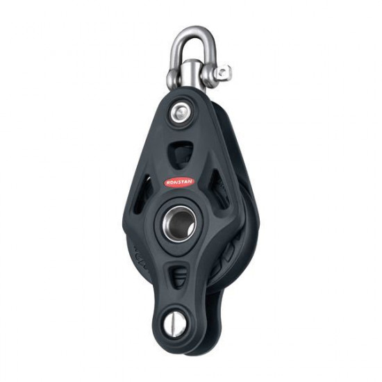 RONSTAN SERIE 75 CORE ENKELTBLOK MED SVIRVEL & HUNDSVOT