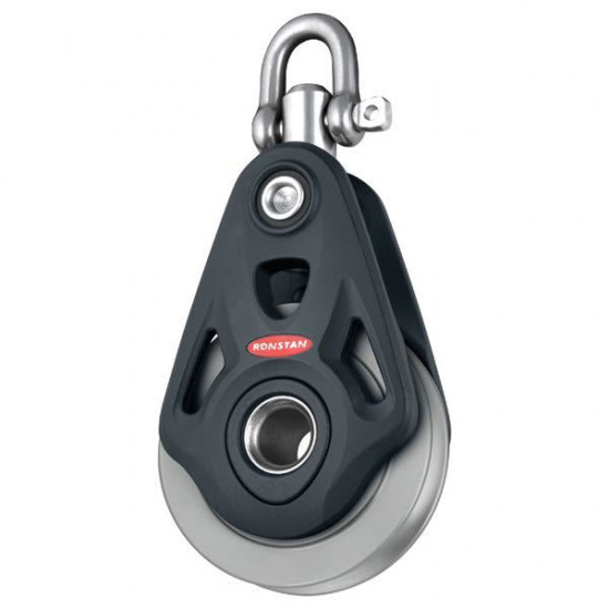 RONSTAN ENKELTBLOK MED SVIRVEL SERIE 75 CORE TIL WIRE