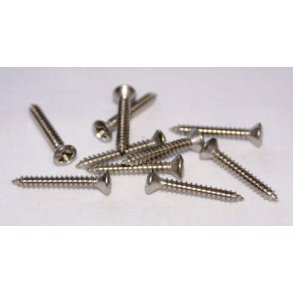 Skruer med linsehoved 3,5 x 25 mm DIN 7983 - 10 stk.