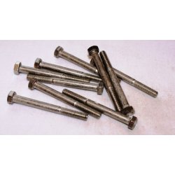 Bolte 5 x 50 mm DIN 931 syrefast - 10 stk.