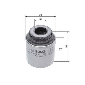 Bosch Oliefilter P7183 - 1 stk