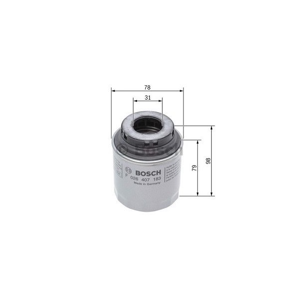 Bosch Oliefilter P7183 - 1 stk
