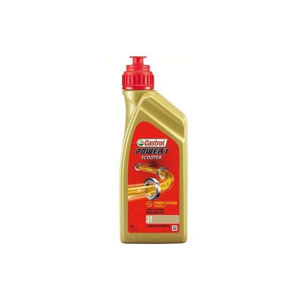 Castrol Power 1 Scooter 2T motorolie - 1 L