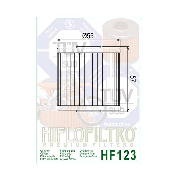 Hiflo oliefilter HF-123