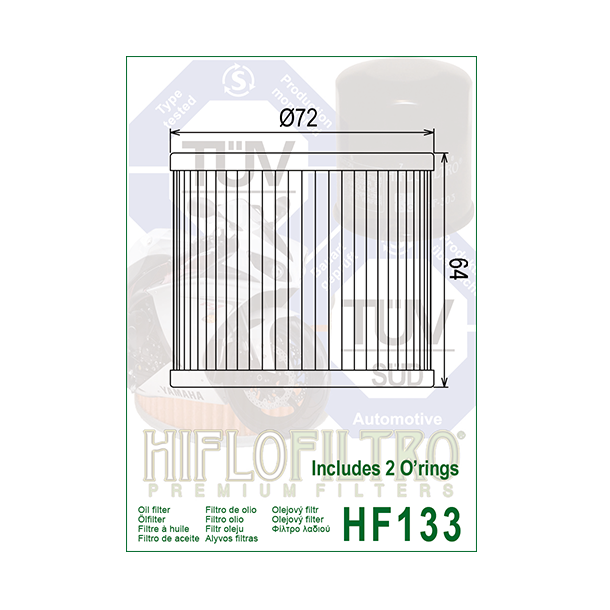 Hiflo oliefilter HF-134