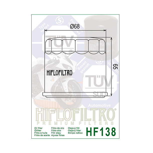 Hiflo oliefilter HF-138C