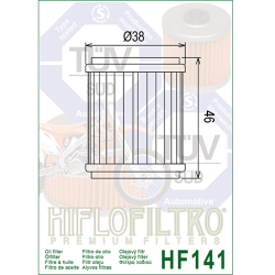 Hiflo oliefilter HF-141