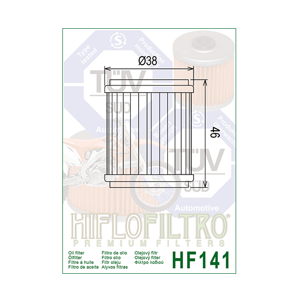 Hiflo oliefilter HF-141