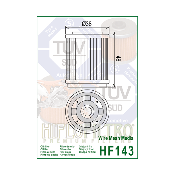 Hiflo oliefilter HF-143