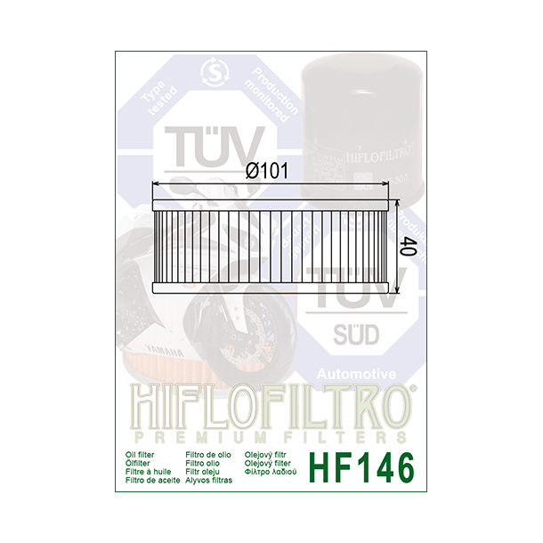 Hiflo oliefilter HF-146
