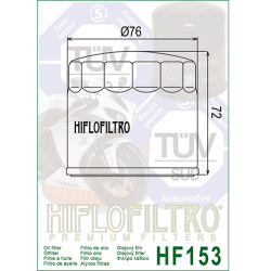 Hiflo oliefilter HF-153