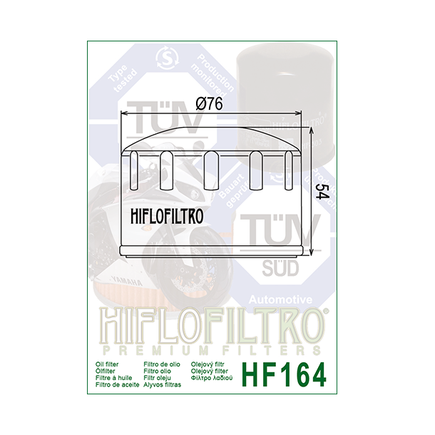 Hiflo oliefilter HF-164 BMW