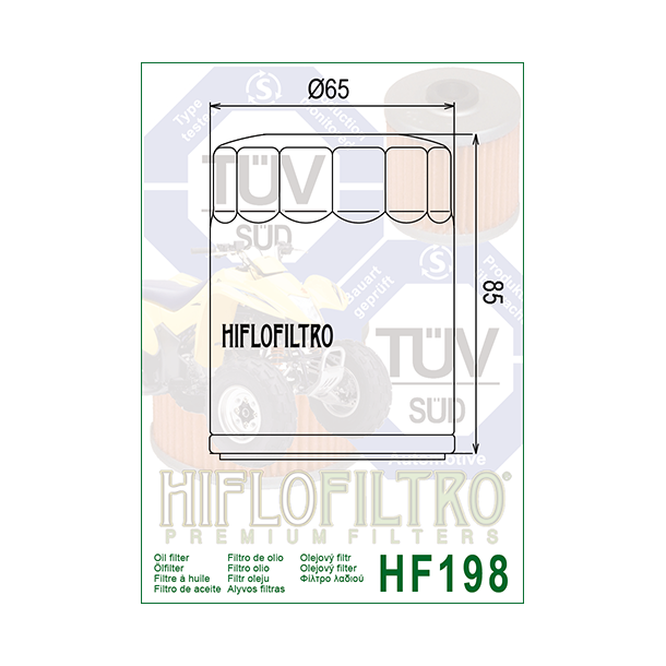 Hiflo oliefilter HF-198