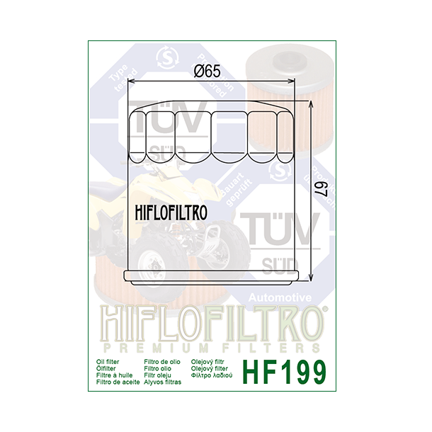 Hiflo oliefilter HF-199