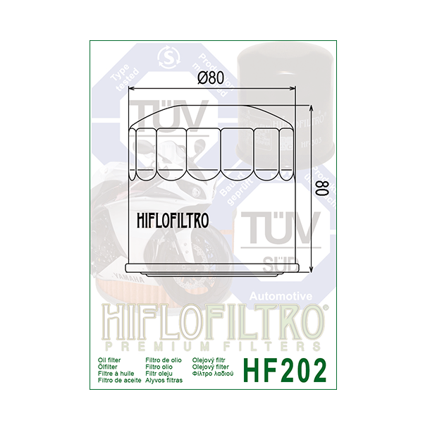Hiflo oliefilter HF-202