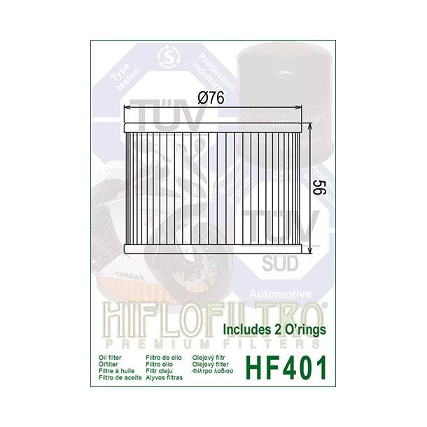 Hiflo oliefilter HF-401
