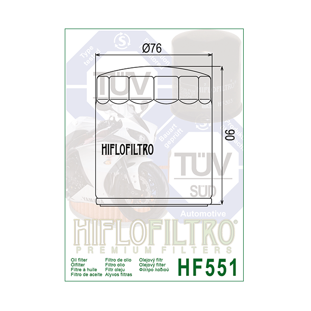 Hiflo oliefilter HF-551
