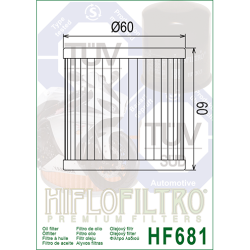 Hiflo oliefilter HF-681