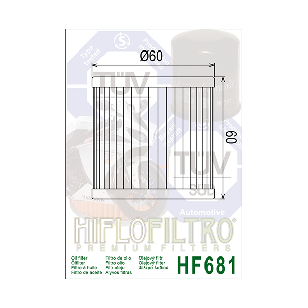 Hiflo oliefilter HF-681