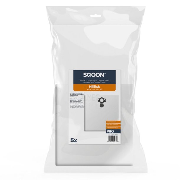 Nilfisk Attix 30, 40 og 50 stvsugerposer - 5 stk. pakning