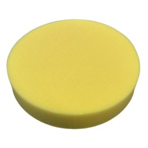 Polersvamp medium med velcro, gul til polish og wax 150 mm