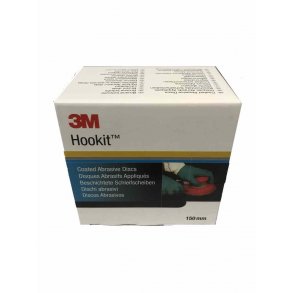 Sliberondeller 3M Hookit, korn 240 med 7 huller, velcro 15 cm, 255P - 100 stk.