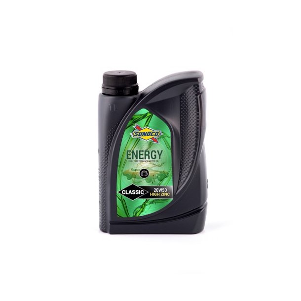 Sunoco Energy Classic 20W-50 - Hjt Zinkindhold - 1 Liter