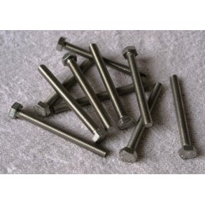 St Bolte 8 x 80 mm DIN 933 syrefast - 10 stk.