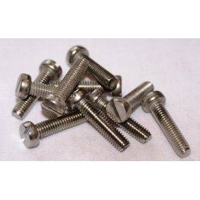 Bolte m/cylinderhoved 6 x 25 mm DIN 84 syrefast - 10 stk.