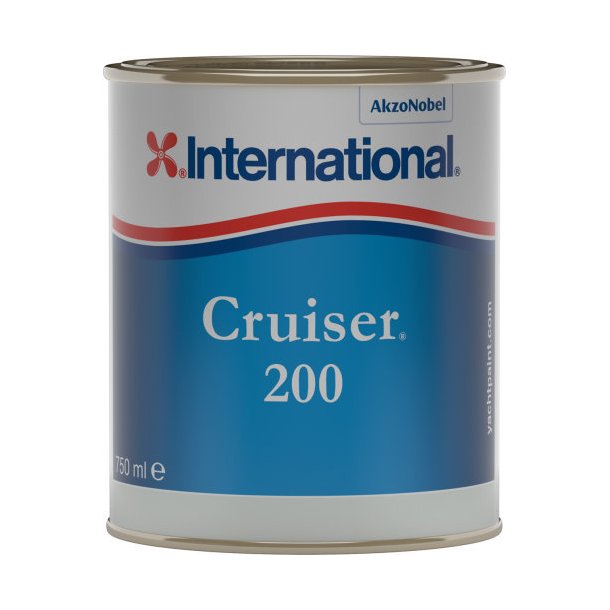 Cruiser 200 bundmaling hvid fra International 0,75 liter