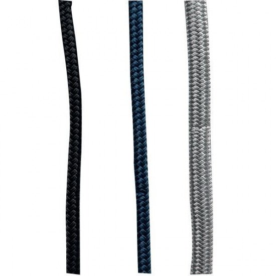 1852 Aussière de mouillage tressée double polyester 14mm / 10 mètres Noir/Blanc 2