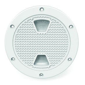 Inspektionsluge rund 143 mm hvid plast