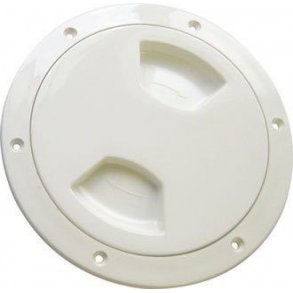 Inspektionsluge 200 mm hvid plast