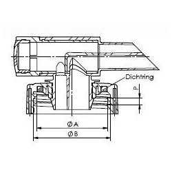 Turbo aftapningshane med udluftning -  K71 