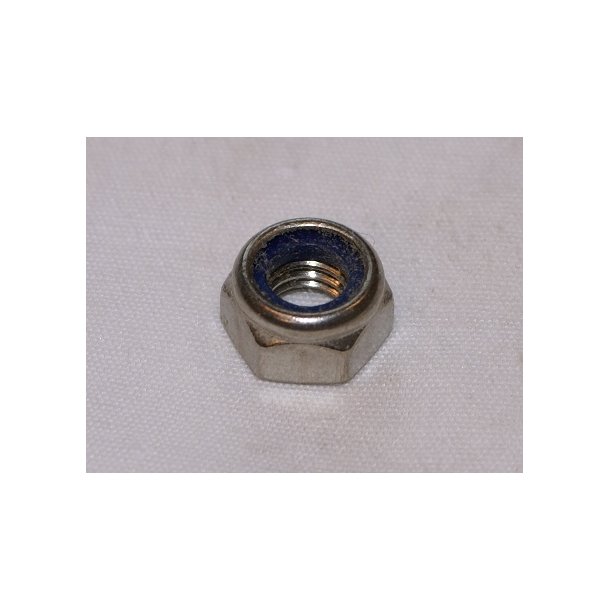 10 mm lsemtrik DIN 985 syrefast - 10 stk.