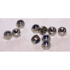 3 mm lsemtrik DIN 985 syrefast - 10 stk.