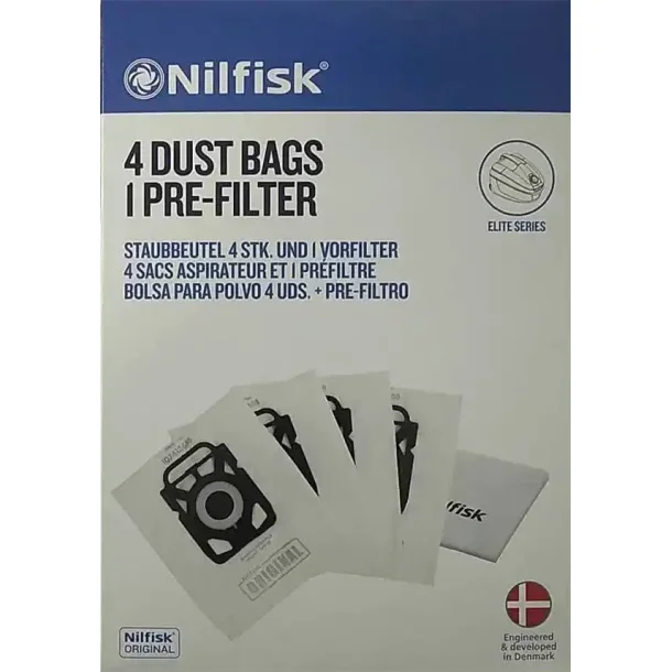 Nilfisk Elite, Extreme, King stvsugerposer - 4 stk. - 107412688