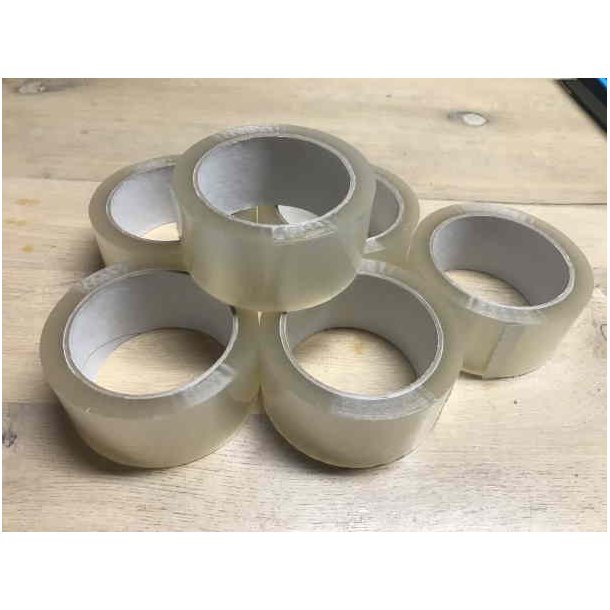 6-pak Pakketape 50 mm x 50 meter