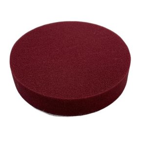 Polersvamp hrd med velcro, rd til rubbing 150 mm