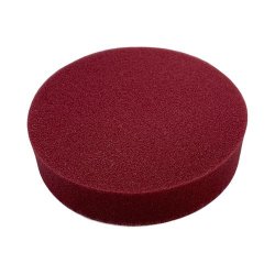 Polersvamp hrd med velcro, rd til rubbing 125 mm