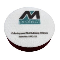 Polersvamp hrd med velcro, rd til rubbing 150 mm