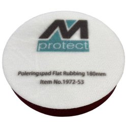 Polersvamp hrd med velcro, rd til rubbing 180 mm