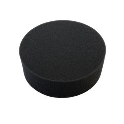 Polersvamp bld med velcro, sort til voksbehandling 100 mm