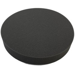 Polersvamp bld med velcro, sort til voksbehandling 180 mm