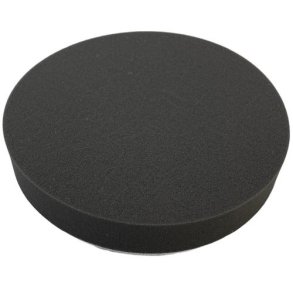 Polersvamp bld med velcro, sort til voksbehandling 180 mm