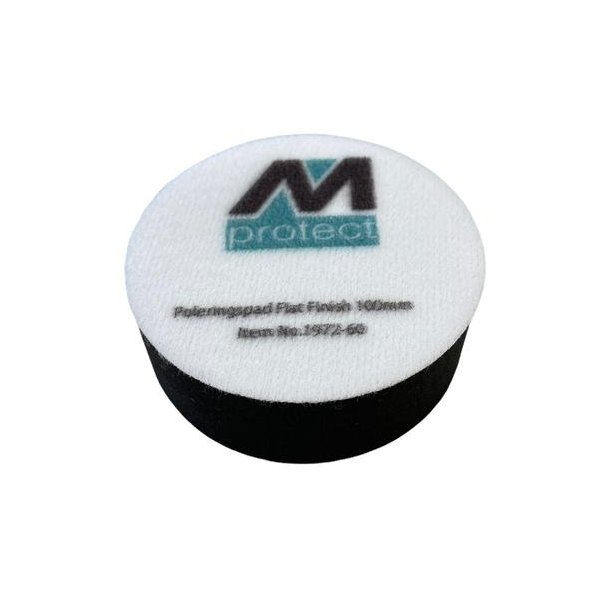 Polersvamp bld med velcro, sort til voksbehandling 100 mm