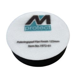 Polersvamp bld med velcro, sort til voksbehandling 125 mm