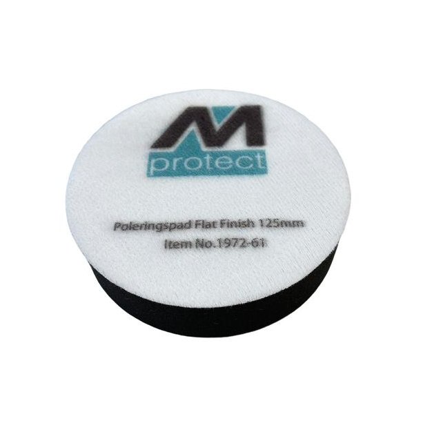 Polersvamp bld med velcro, sort til voksbehandling 125 mm
