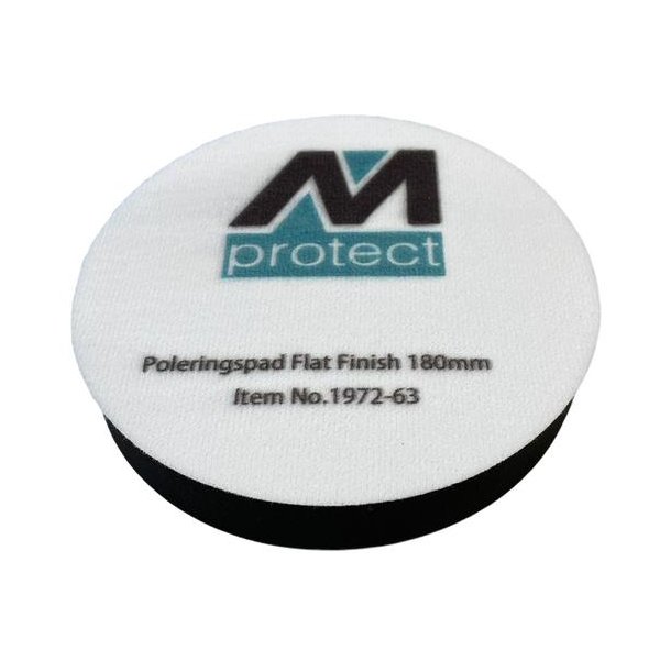 Polersvamp bld med velcro, sort til voksbehandling 180 mm