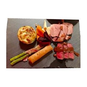 Skifer tallerken 30 x 20 cm